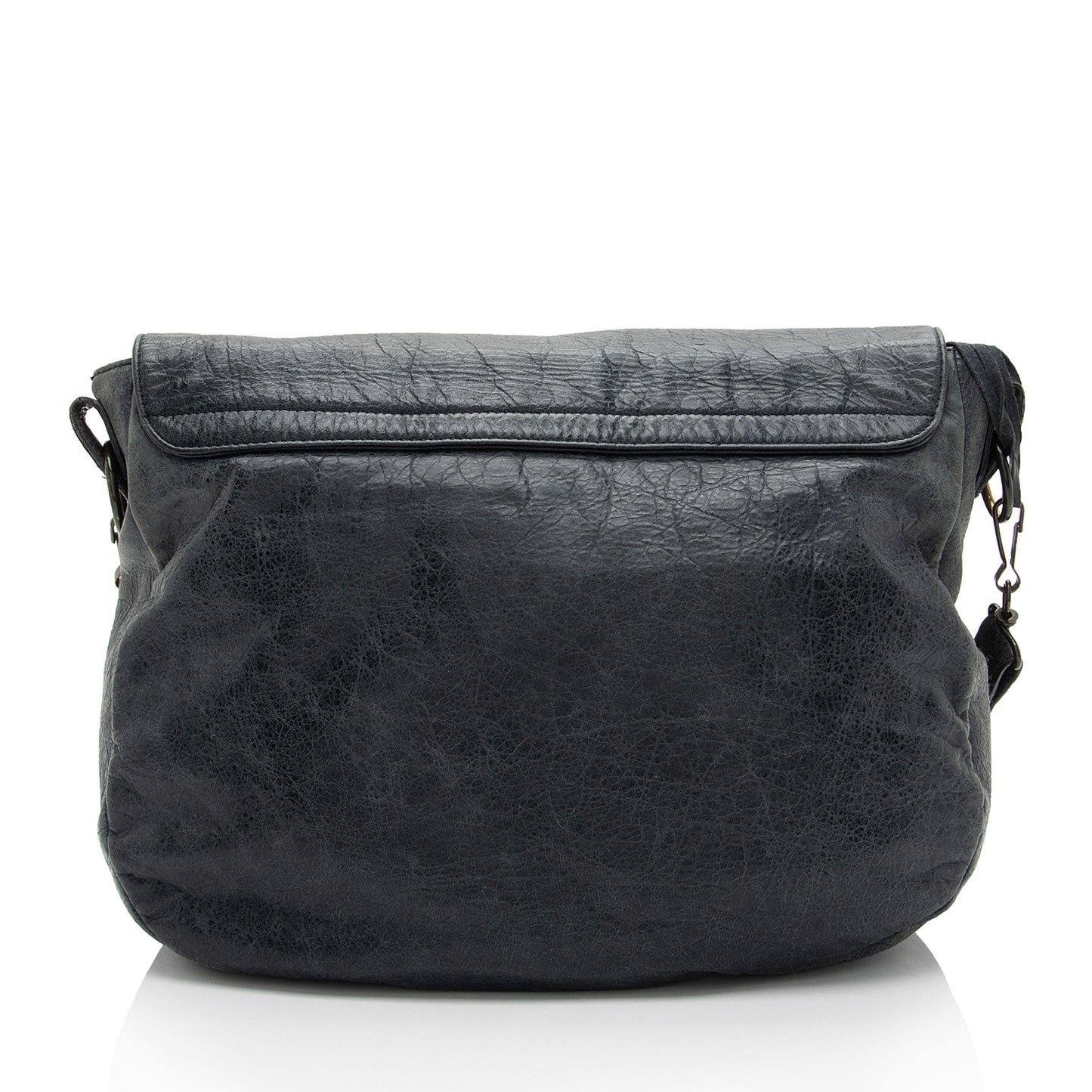 Luxury Balenciaga Leather Folk Messenger (SHF-Z9DeZO)