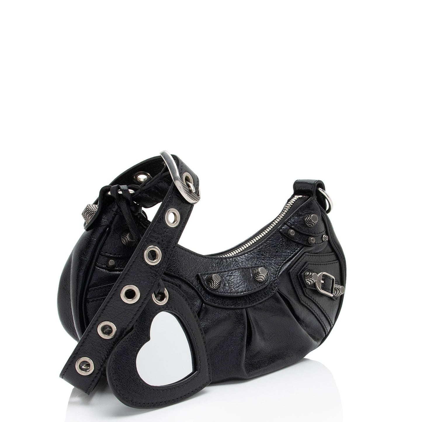 Luxury Balenciaga Leather Le Cagole XS Shoulder Bag (SHF-0x6BtT)