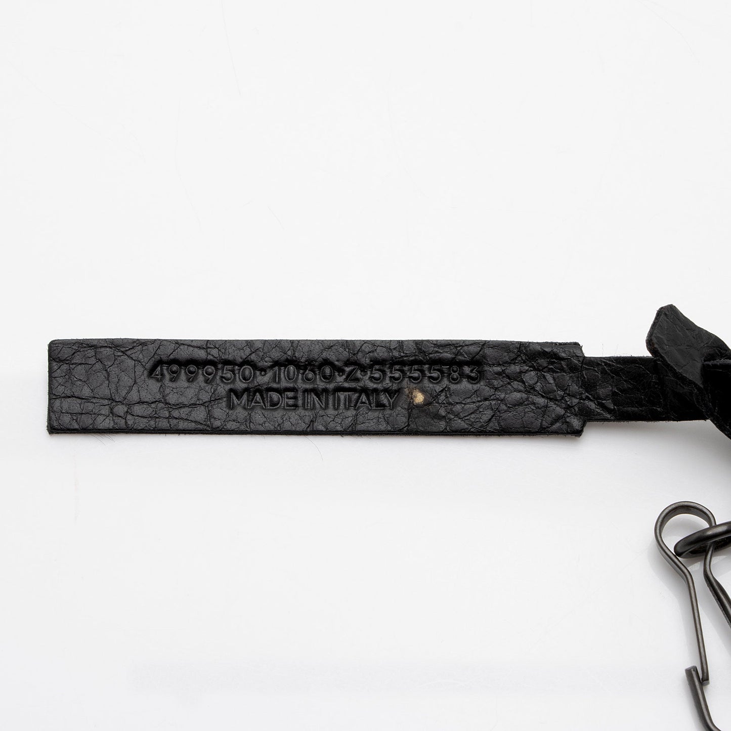 Luxury Balenciaga Leather Logo Keychain Lanyard (SHF-GojV04)