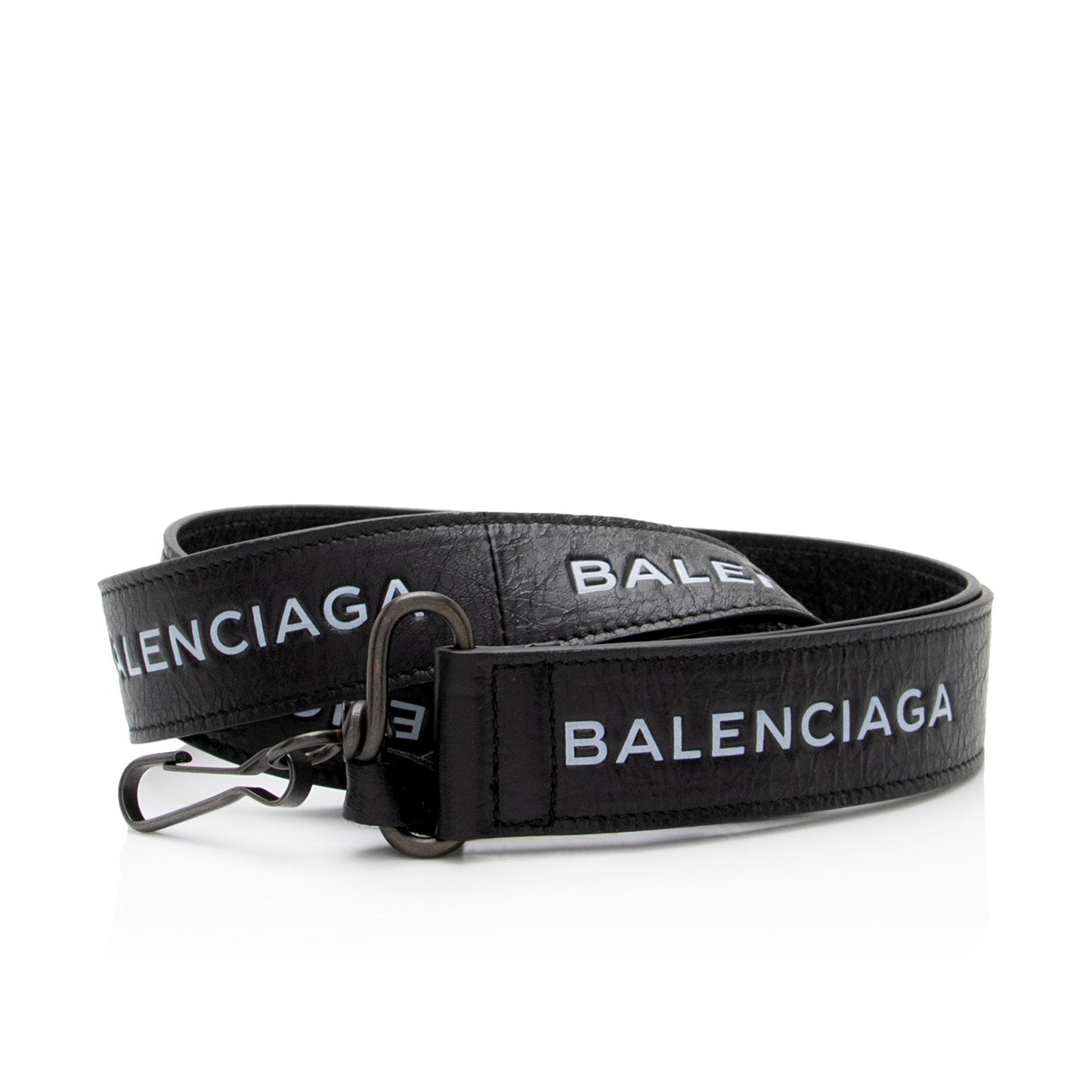 Luxury Balenciaga Leather Logo Keychain Lanyard (SHF-GojV04)