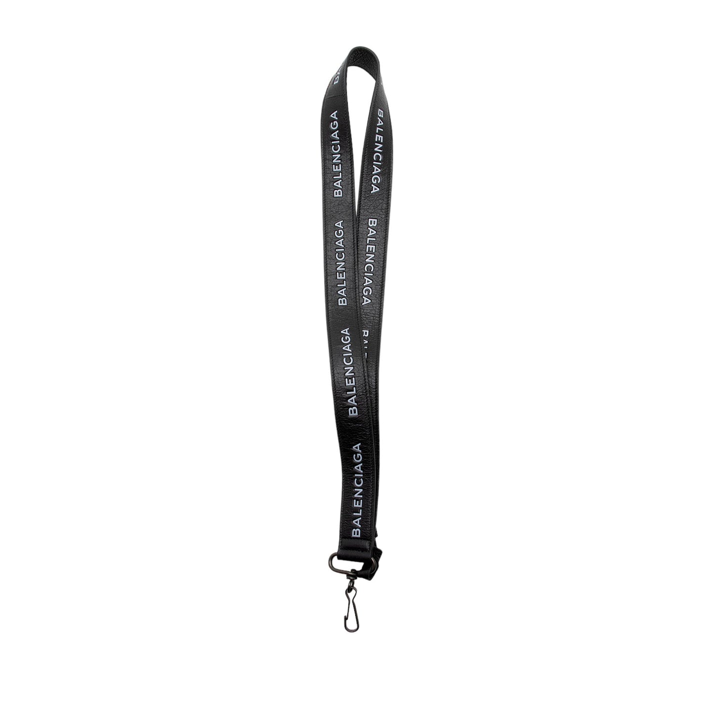 Luxury Balenciaga Leather Logo Keychain Lanyard (SHF-GojV04)