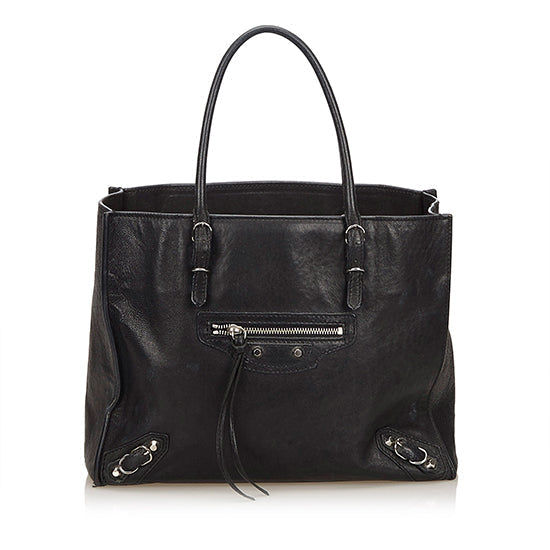 Luxury Balenciaga Leather Papier Mini A5 Tote - FINAL SALE (SHF-10282)