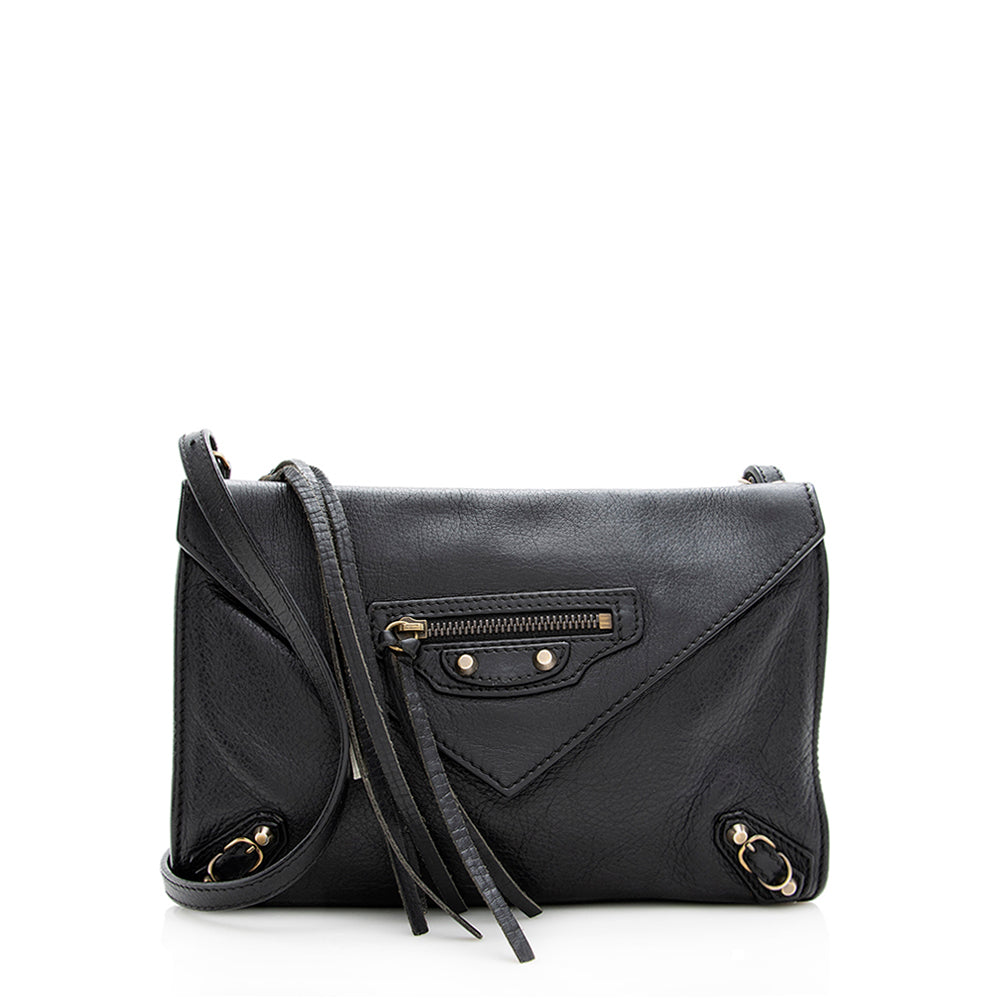 Luxury Balenciaga Leather Papier Triple Crossbody Bag - FINAL SALE (SHF-19541)