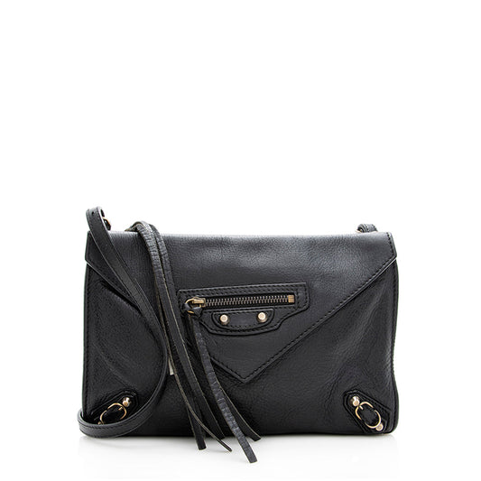 Luxury Balenciaga Leather Papier Triple Crossbody Bag - FINAL SALE (SHF-19541)