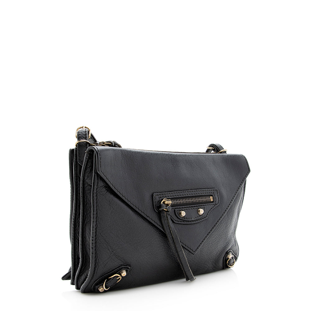 Luxury Balenciaga Leather Papier Triple Crossbody Bag - FINAL SALE (SHF-19541)