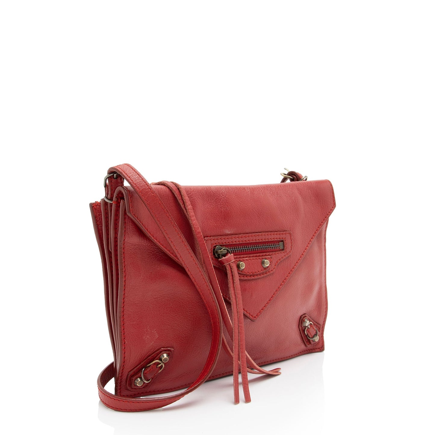 Luxury Balenciaga Leather Papier Triple Crossbody (SHF-9kID2H)