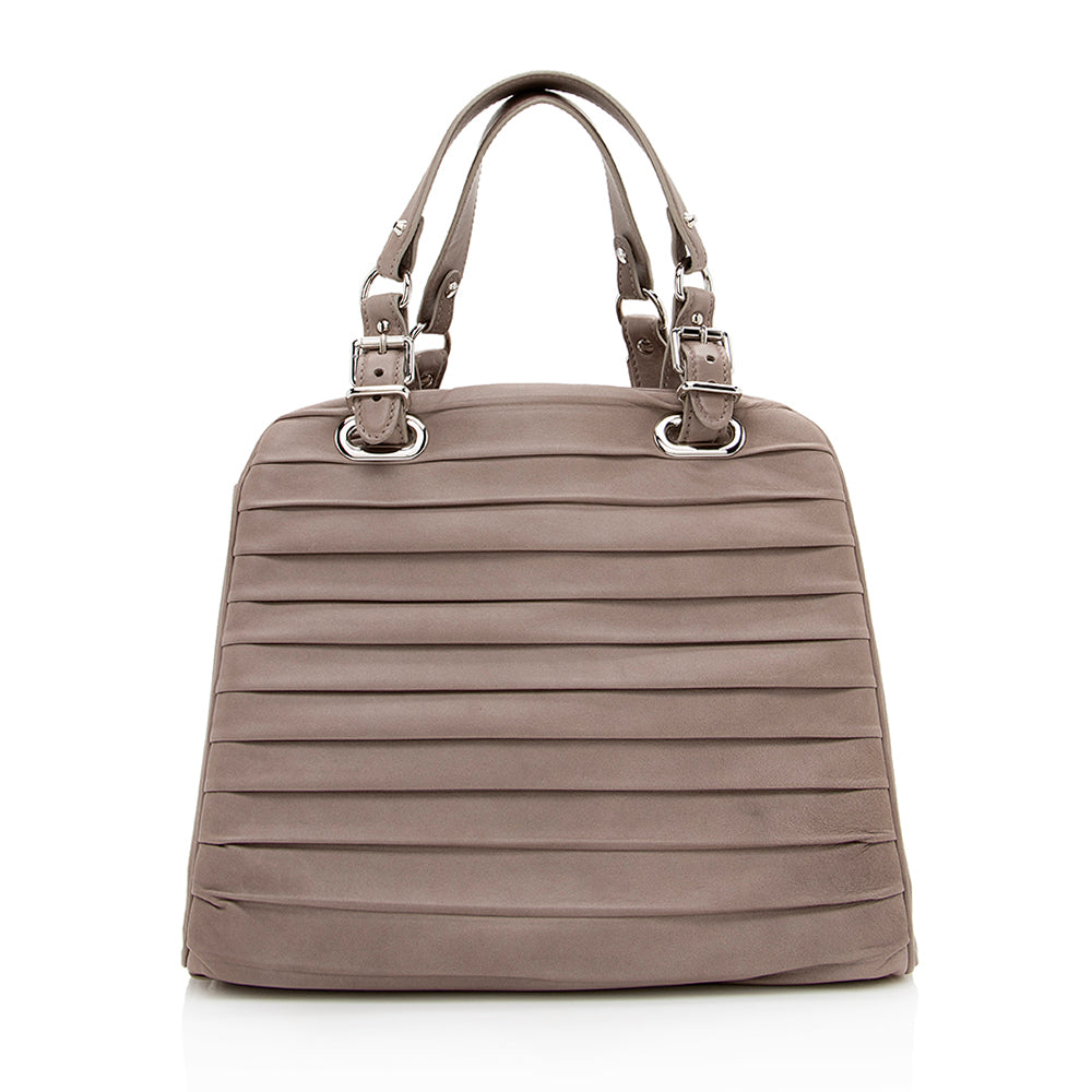 Luxury Balenciaga Leather Stingray Accordion Cherche Satchel (SHF-16459)