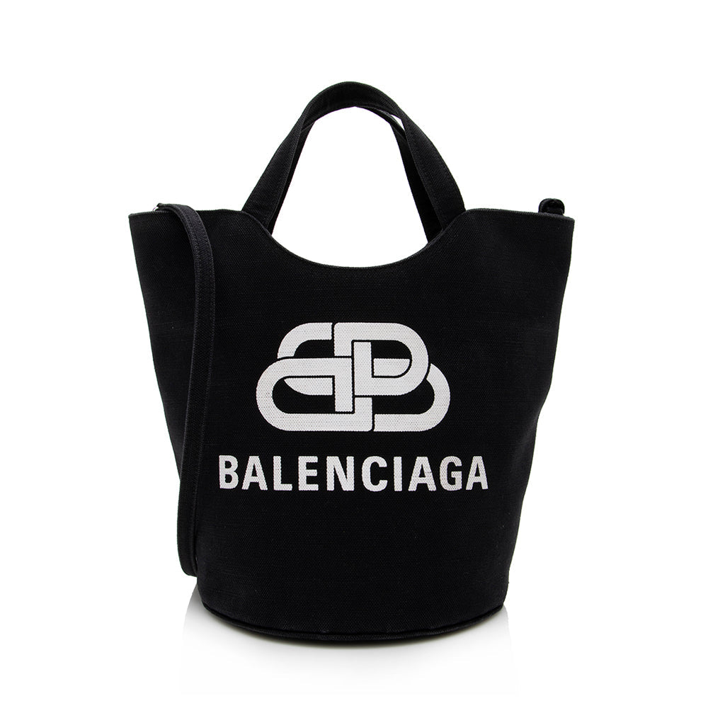 Luxury Balenciaga Leather Wave Medium Tote (SHF-15192)