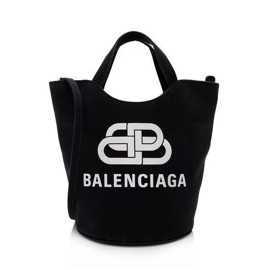 Luxury Balenciaga Leather Wave Medium Tote (SHF-15192)