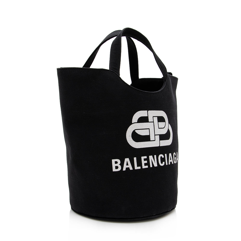 Luxury Balenciaga Leather Wave Medium Tote (SHF-15192)