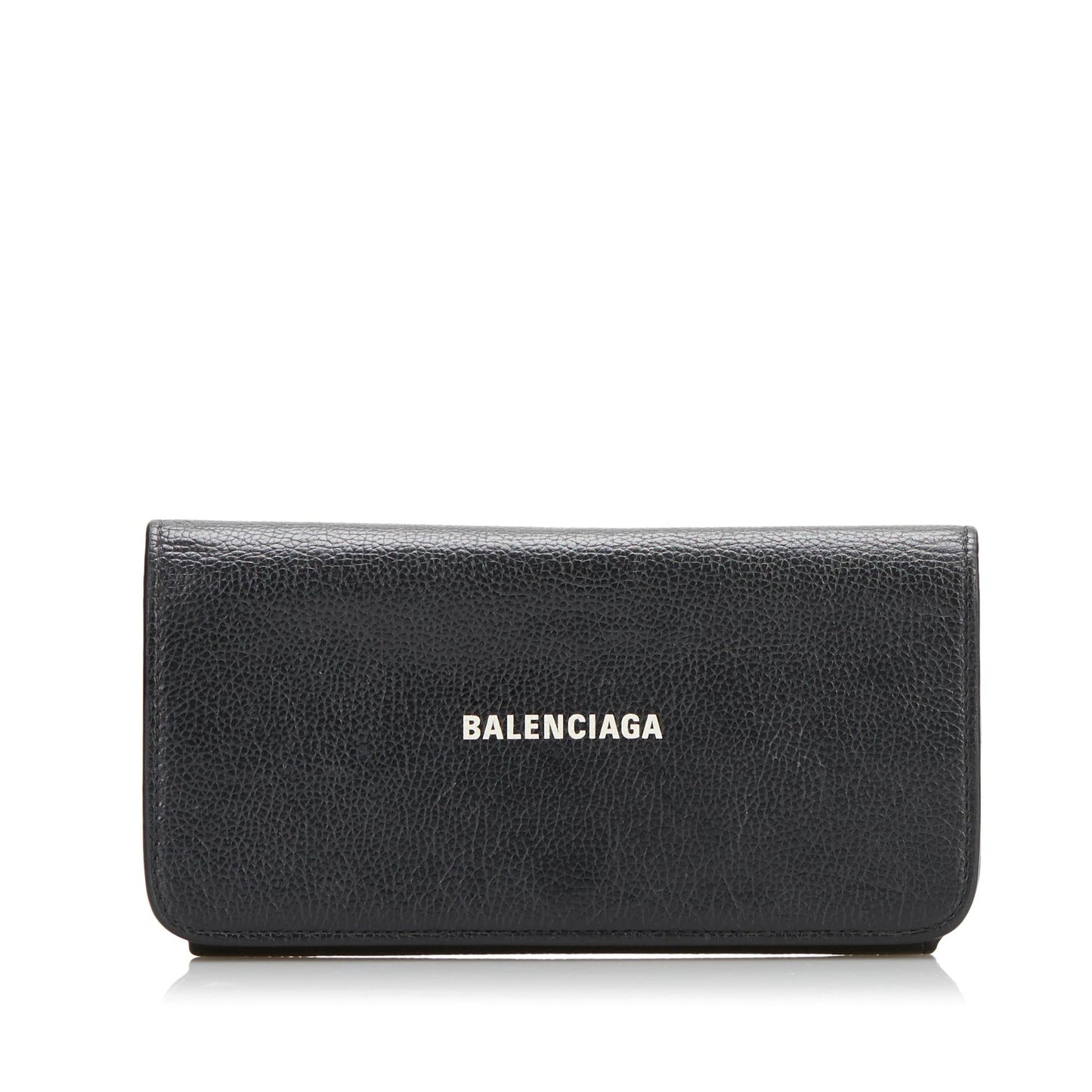 Luxury Balenciaga Logo Print Leather Long Wallet (SHG-35274)
