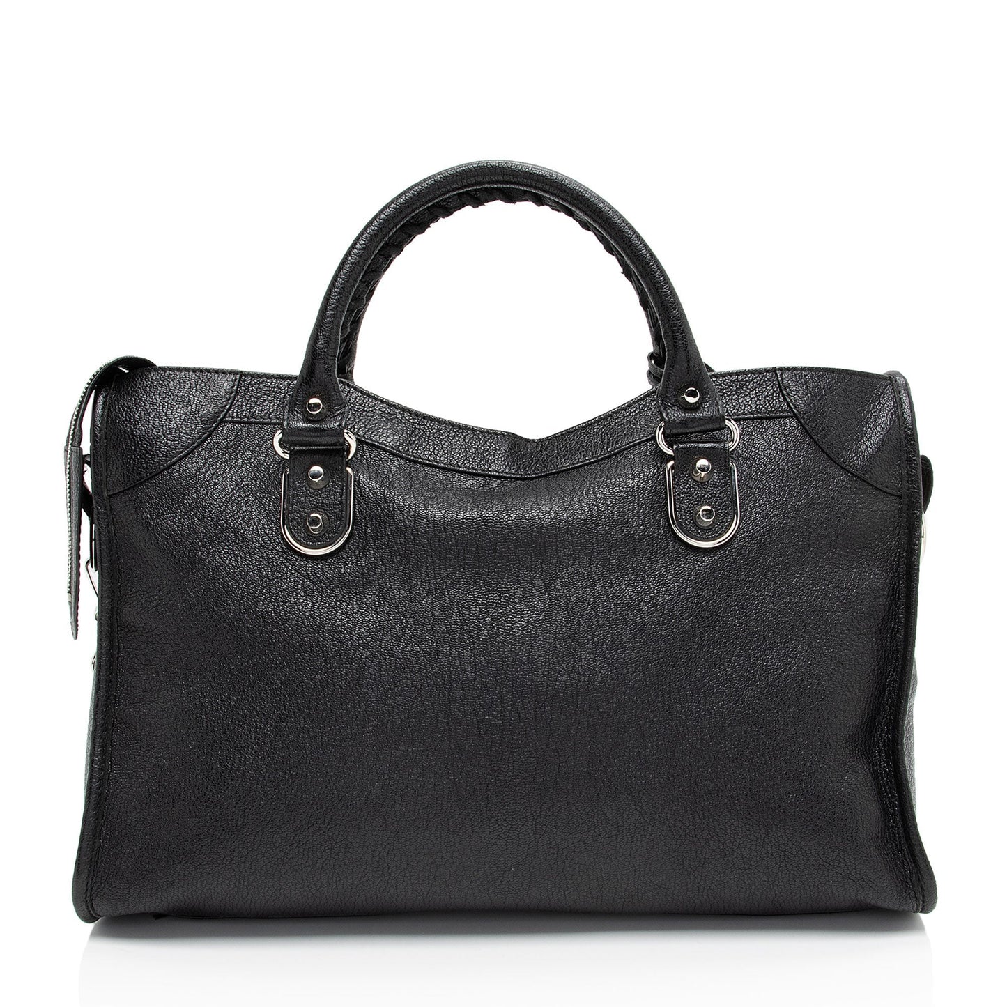 Luxury Balenciaga Metallic Agneau Edge City Satchel (SHF-gbJy0h)