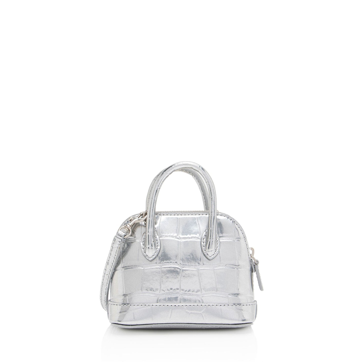 Luxury Balenciaga Metallic Croc Embossed Ville Mini Top Handle (SHF-Ayu5RO)