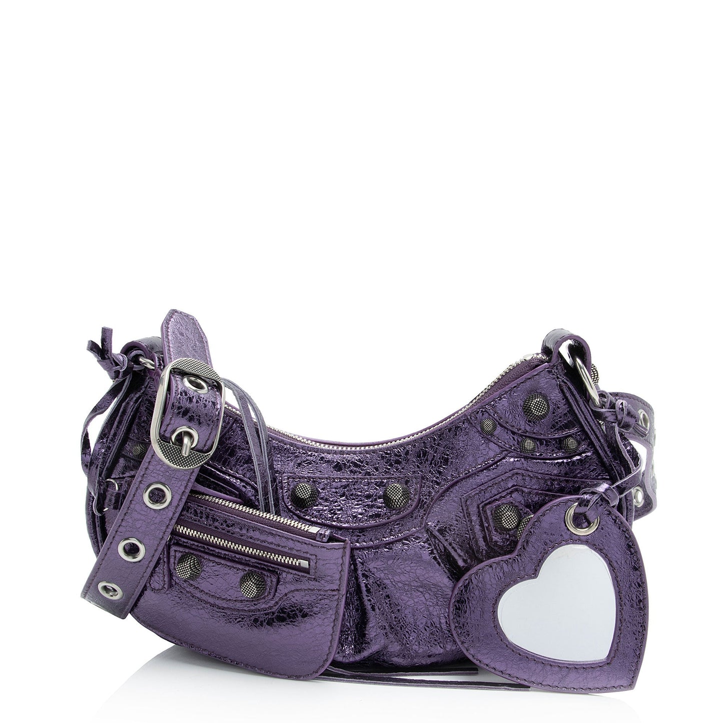 Luxury Balenciaga Metallic Le Cagole XS Shoulder Bag (SHF-AnLyIe)