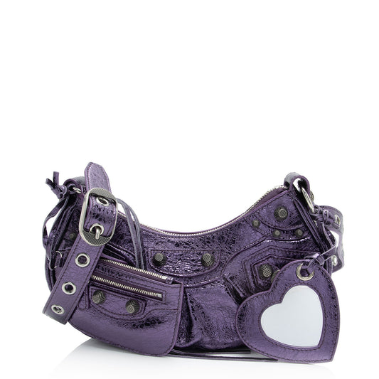 Luxury Balenciaga Metallic Le Cagole XS Shoulder Bag (SHF-AnLyIe)