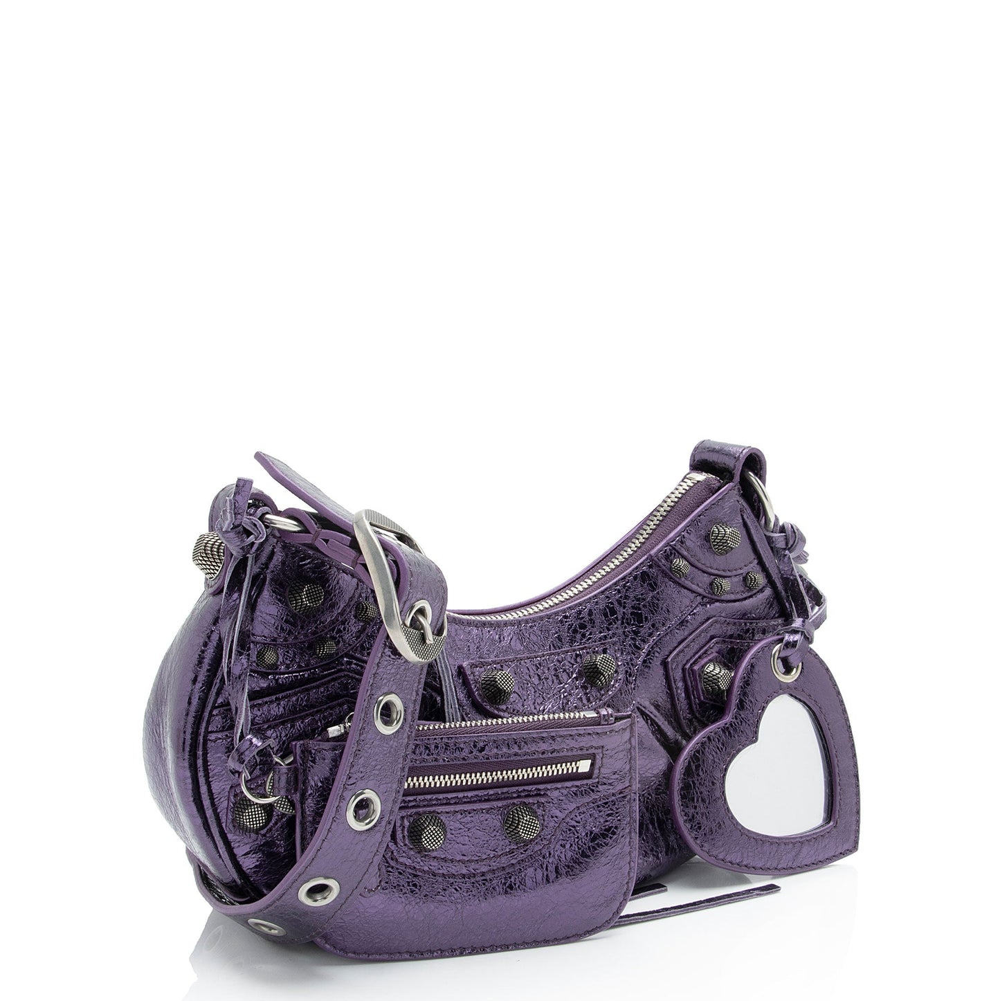 Luxury Balenciaga Metallic Le Cagole XS Shoulder Bag (SHF-AnLyIe)