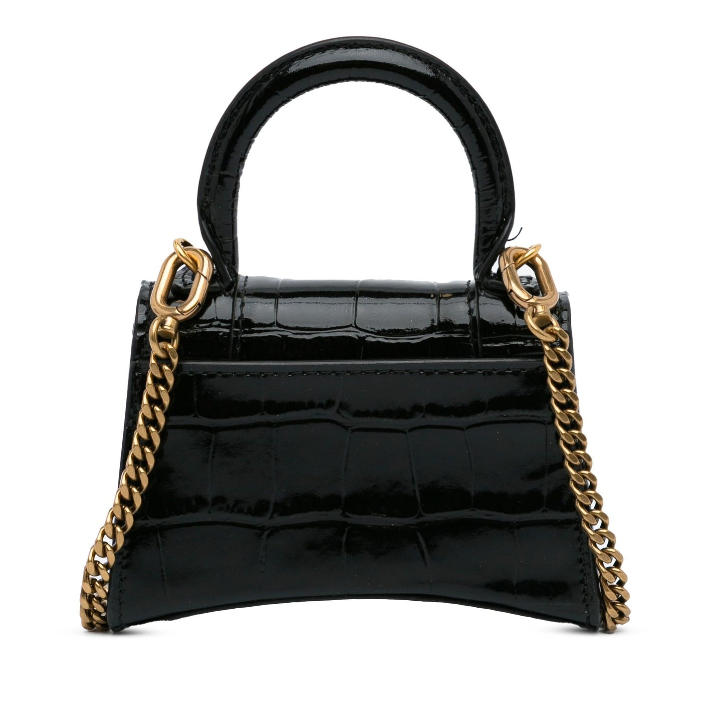 Luxury Balenciaga Mini Embossed Leather Hourglass (SHG-9K7ahx)