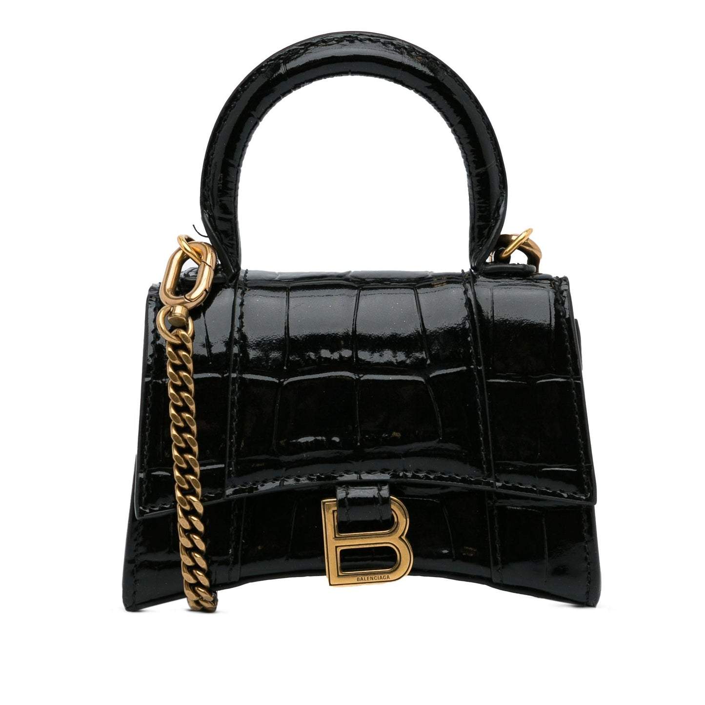 Luxury Balenciaga Mini Embossed Leather Hourglass (SHG-9K7ahx)