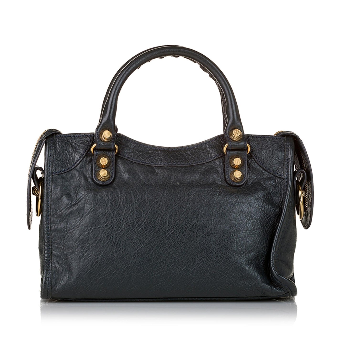 Luxury Balenciaga Mini Motocross City Giant 21 Leather Satchel (SHG-32255)