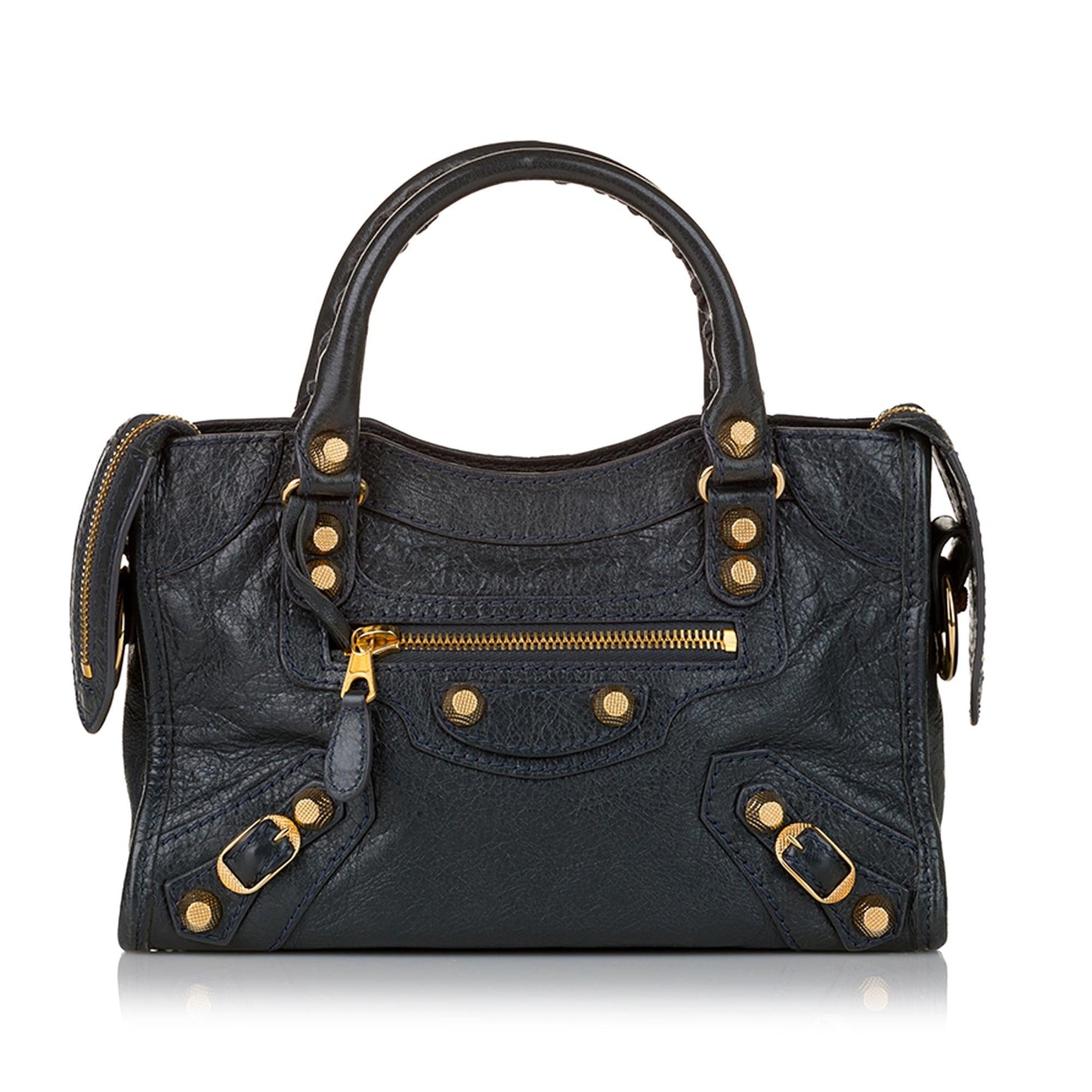 Luxury Balenciaga Mini Motocross City Giant 21 Leather Satchel (SHG-32255)