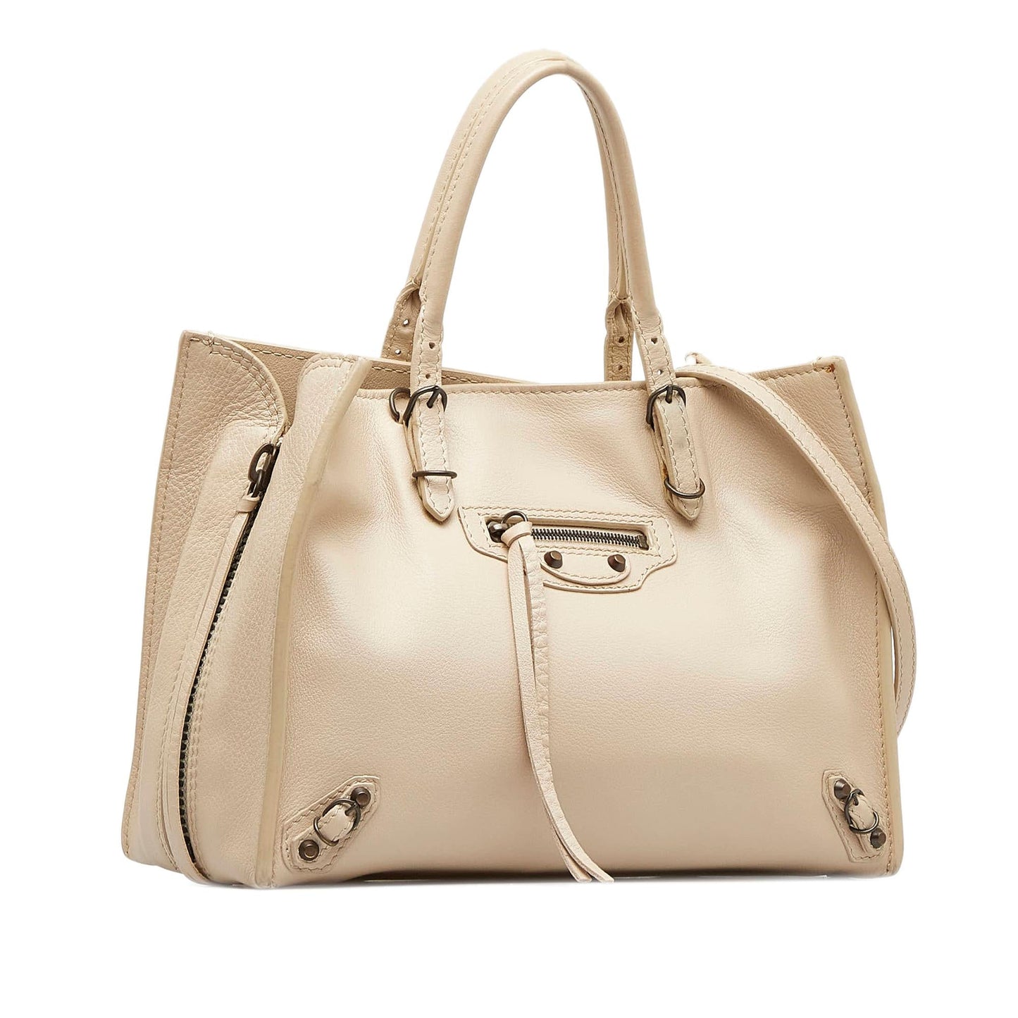 Luxury Balenciaga Mini Papier A6 Zip-Around Satchel (SHG-TOGMMT)