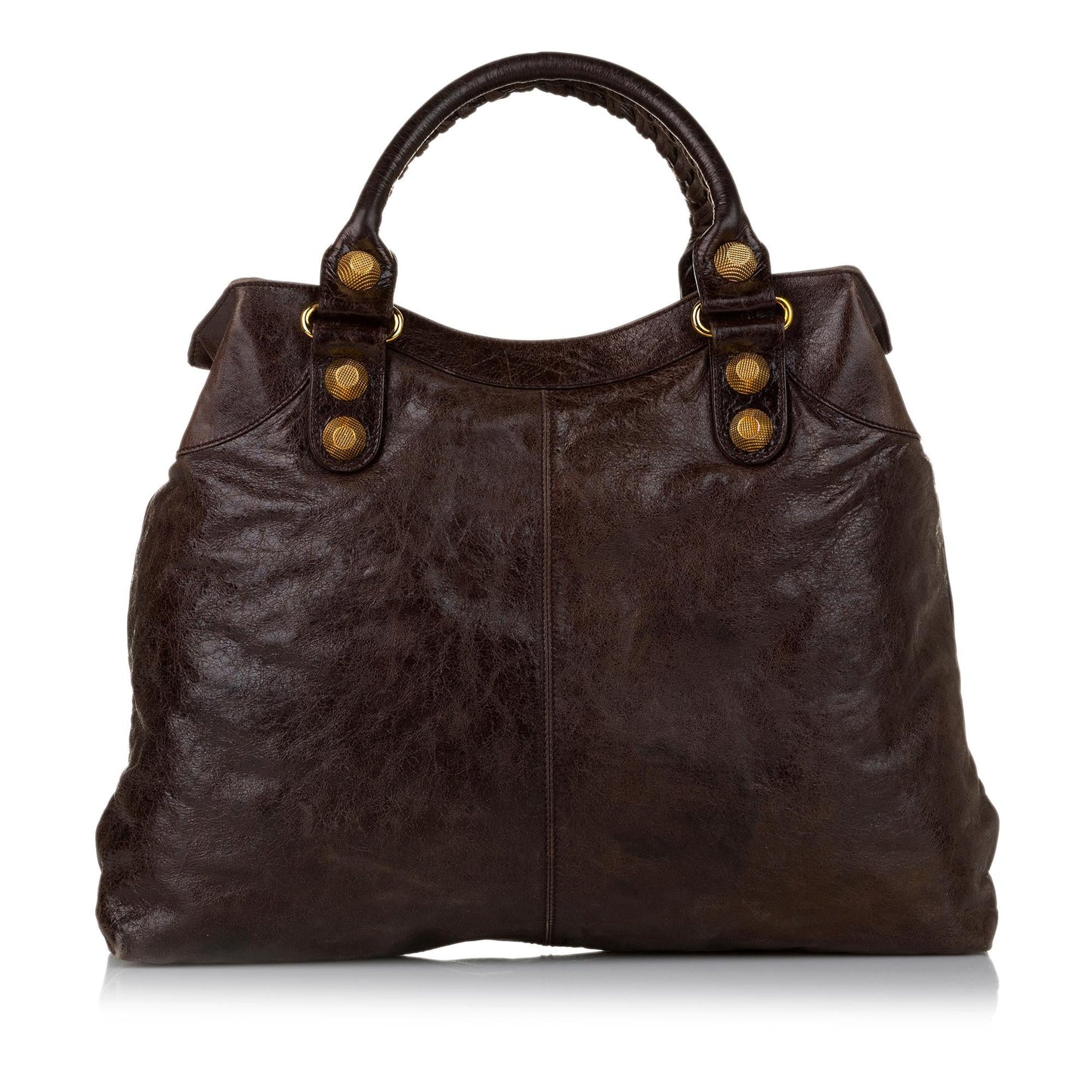 Luxury Balenciaga Motocross Brief Giant 21 Leather Tote Bag (SHG-31589)