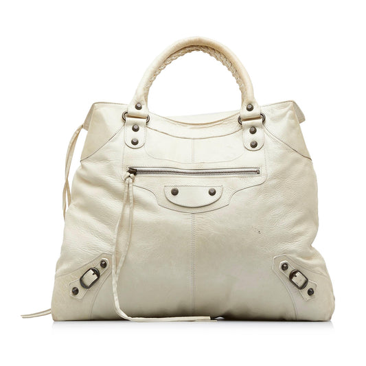 Luxury Balenciaga Motocross Brief Giant 21 Tote (SHG-HkT8kW)