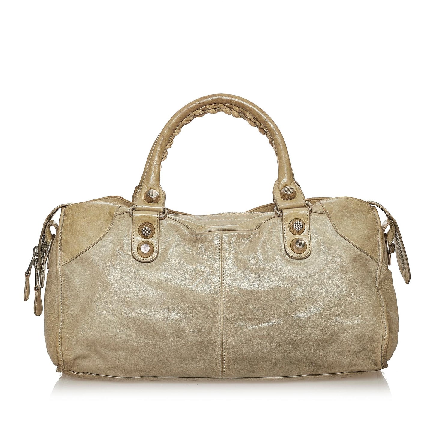 Luxury Balenciaga Motocross City Giant 21 Leather Satchel (SHG-28568)