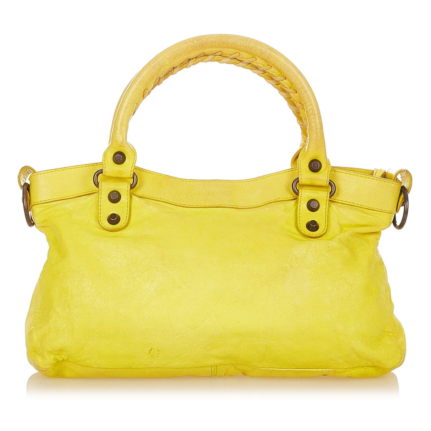 Luxury Balenciaga Motocross Classic City Lambskin Leather Satchel (SHG-26047)