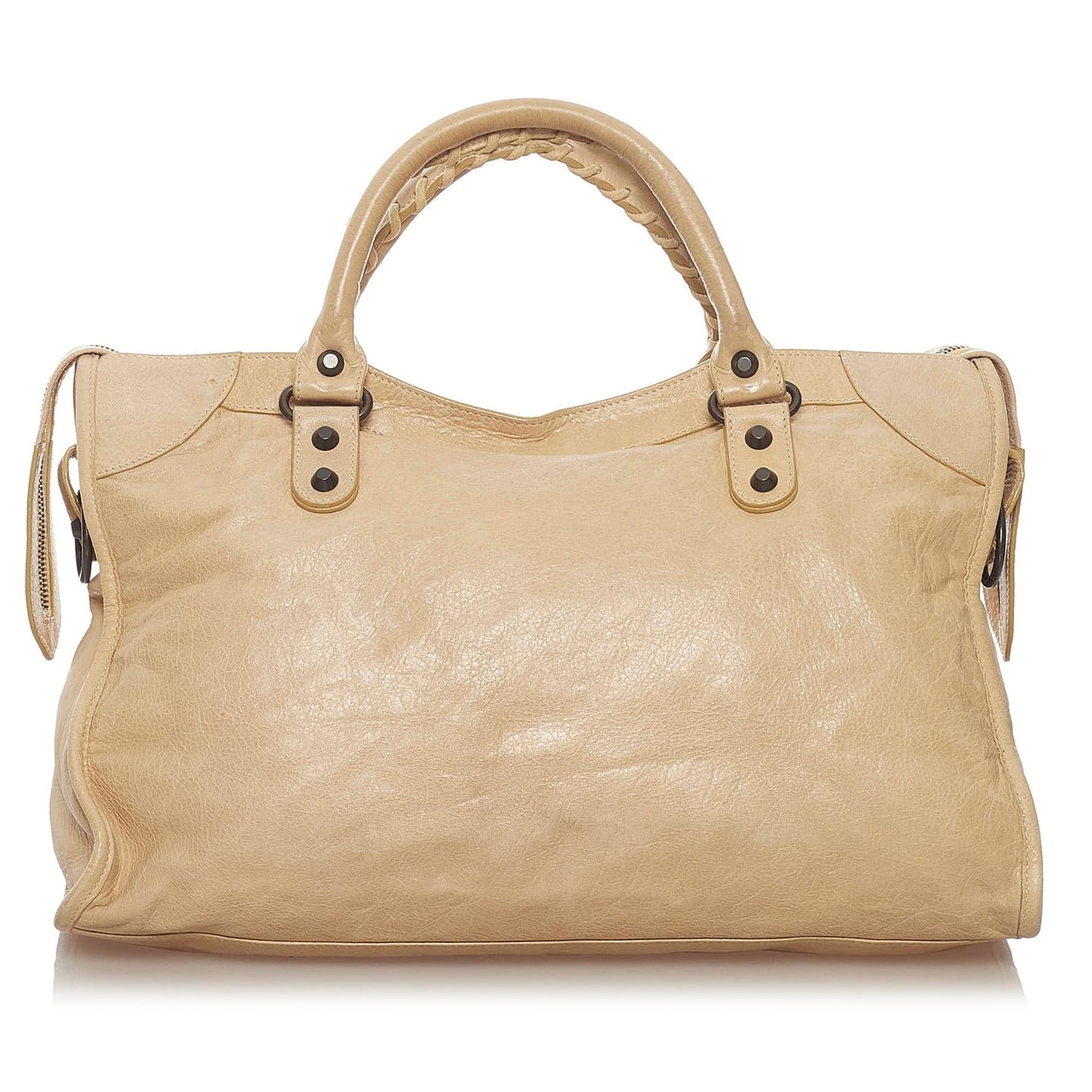 Luxury Balenciaga Motocross Classic City Leather Satchel (SHG-28235)