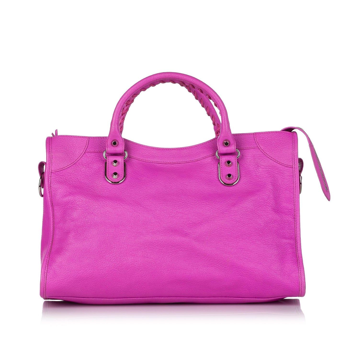 Luxury Balenciaga Motocross Classic City Leather Satchel (SHG-29032)