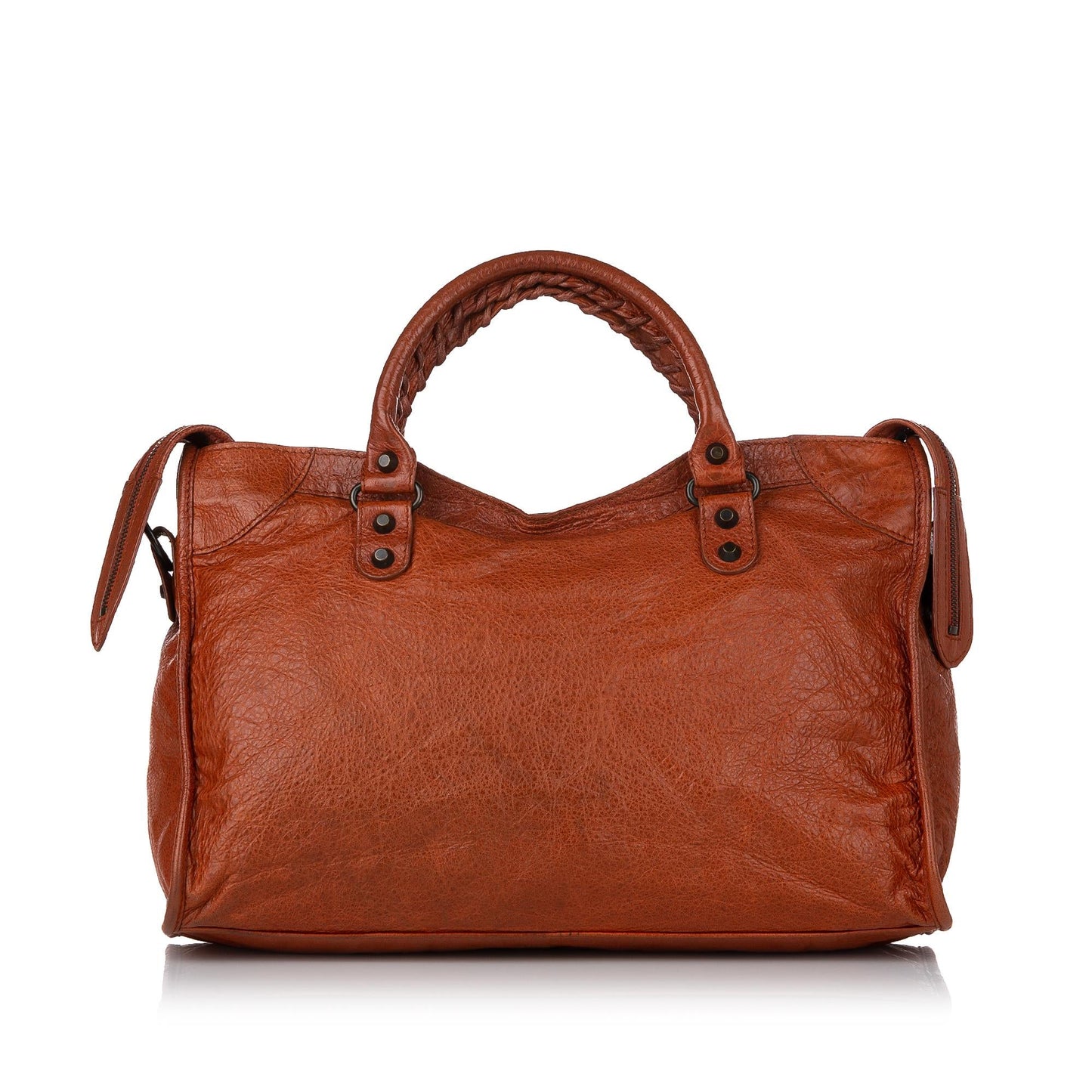 Luxury Balenciaga Motocross Classic City Leather Satchel (SHG-29289)
