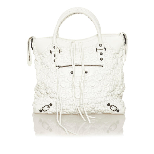 Luxury Balenciaga Motocross Classic City Matelasse Leather Handbag (SHG-34341)