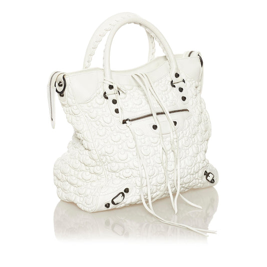 Luxury Balenciaga Motocross Classic City Matelasse Leather Handbag (SHG-34341)