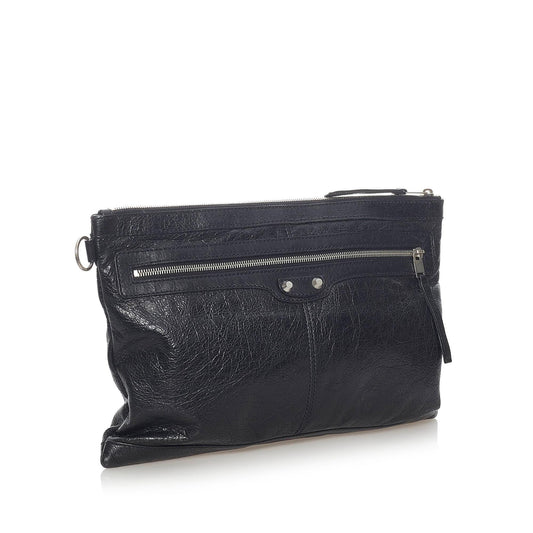 Luxury Balenciaga Motocross Classic Clip Clutch Bag (SHG-32738)