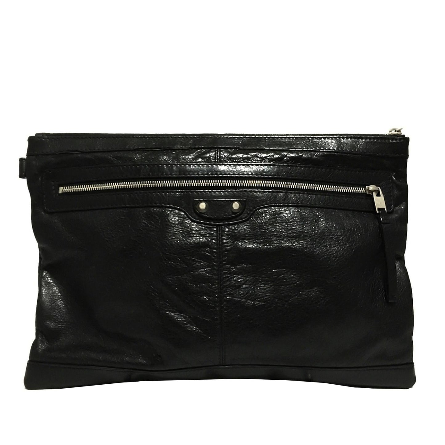 Luxury Balenciaga Motocross Classic Clip L Clutch Bag (SHG-34959)