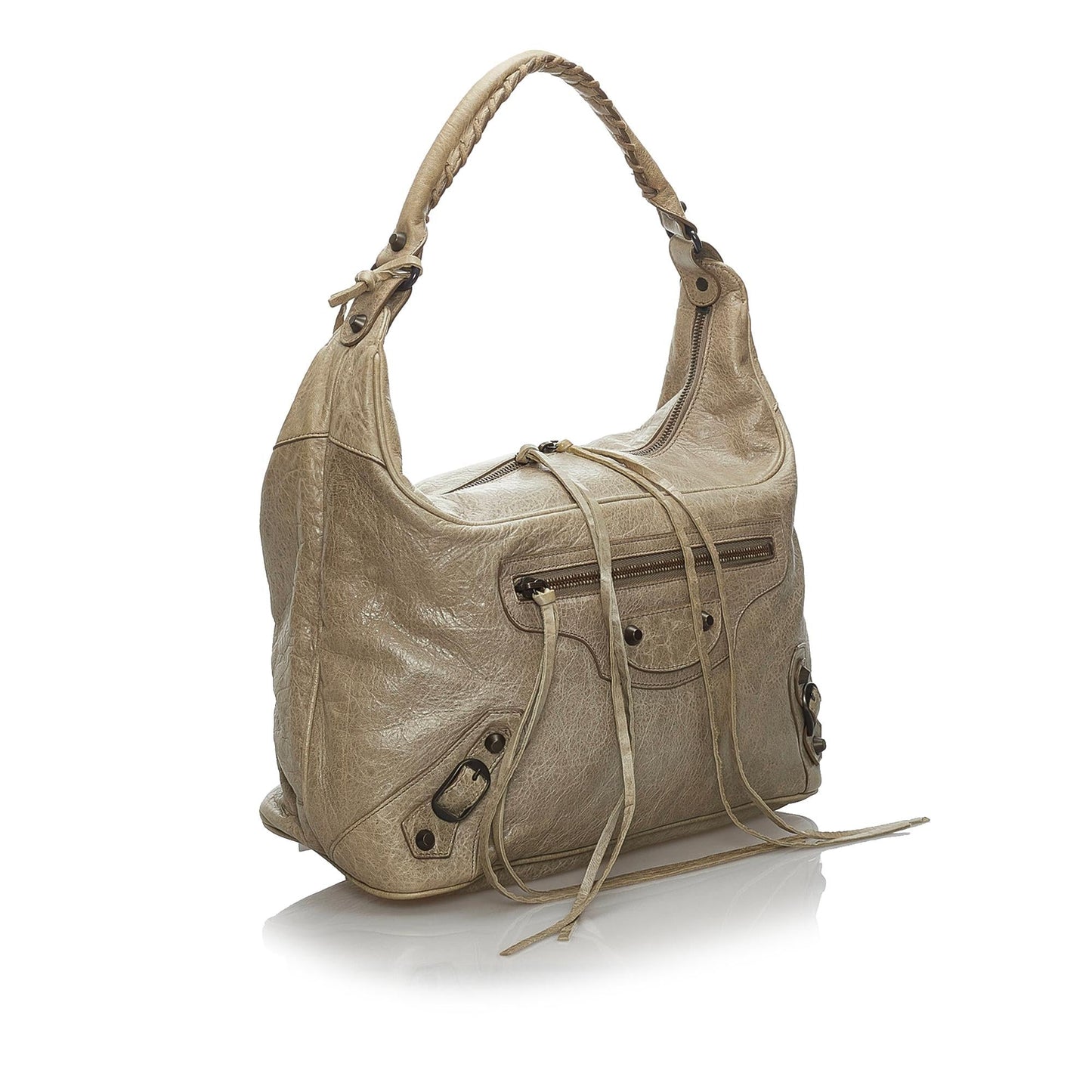 Luxury Balenciaga Motocross Classic Day Leather Hobo (SHG-33963)