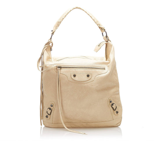 Luxury Balenciaga Motocross Classic Day Leather Shoulder Bag (SHG-22375)