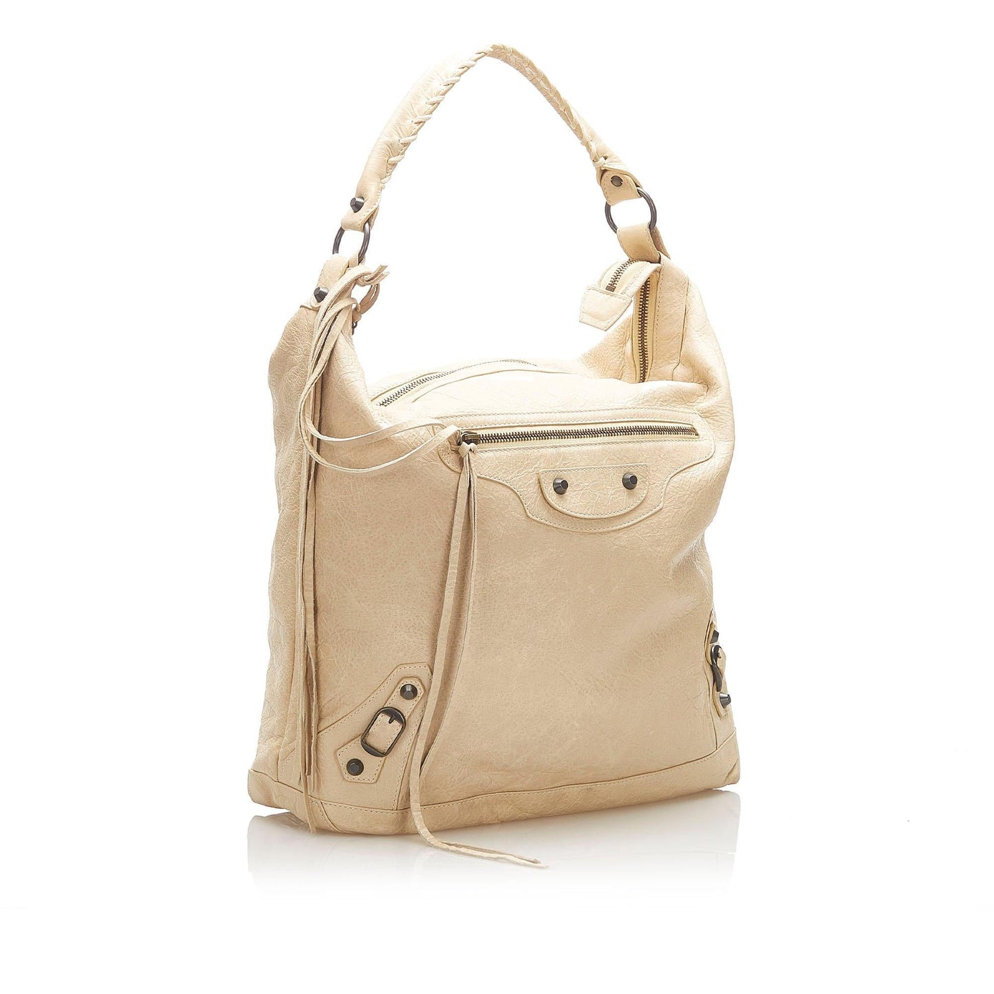 Luxury Balenciaga Motocross Classic Day Leather Shoulder Bag (SHG-22375)