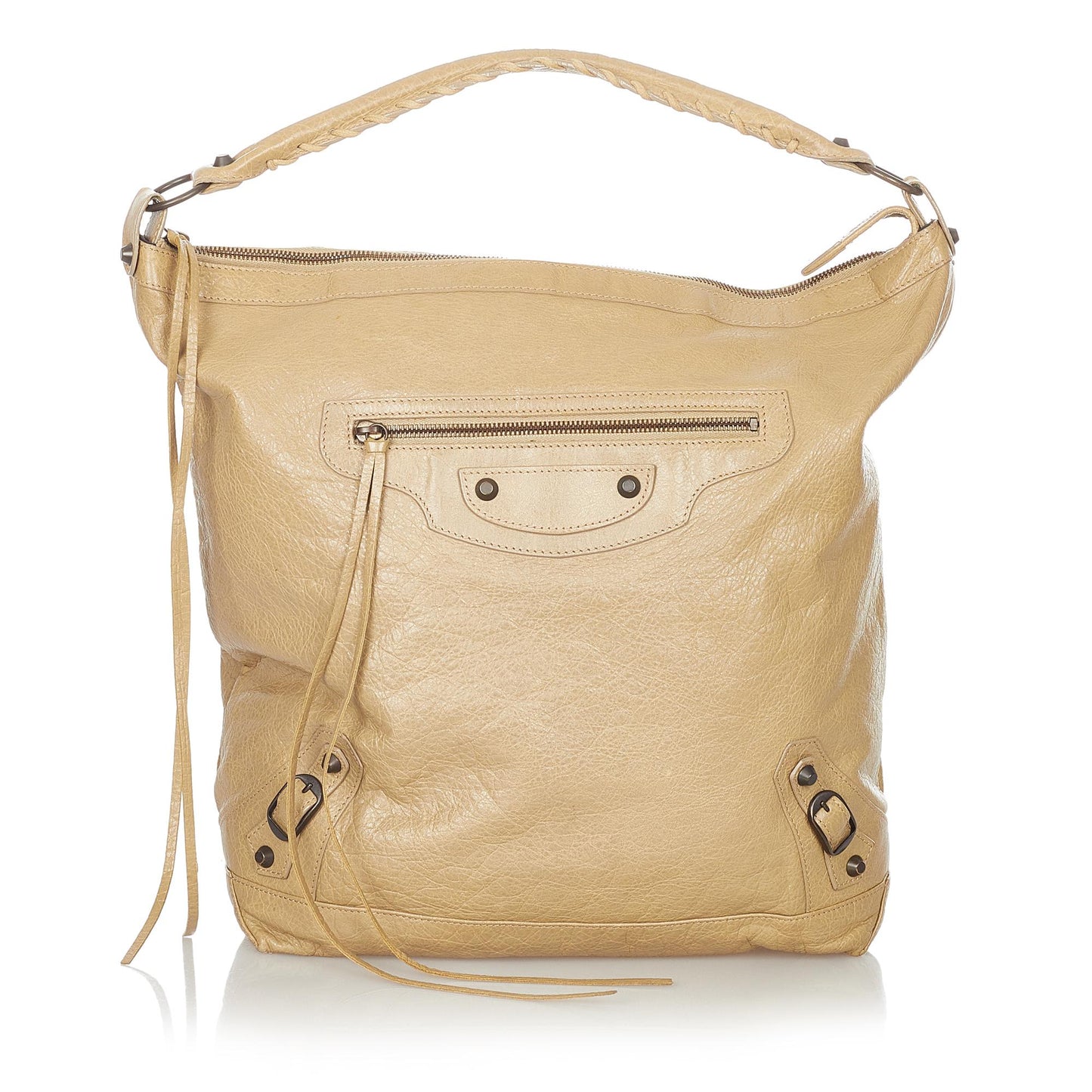 Luxury Balenciaga Motocross Classic Day Leather Shoulder Bag (SHG-23571)