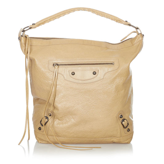 Luxury Balenciaga Motocross Classic Day Leather Shoulder Bag (SHG-23571)