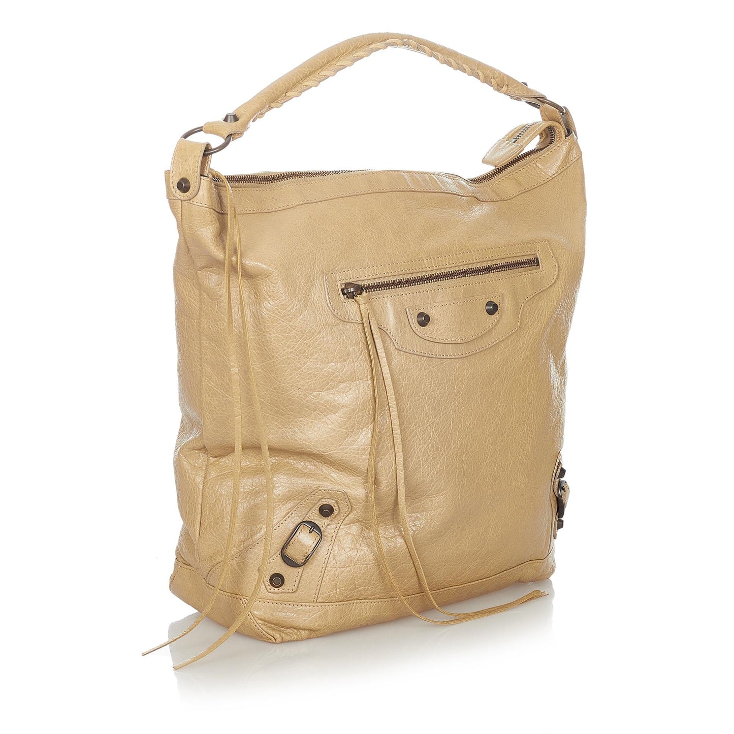 Luxury Balenciaga Motocross Classic Day Leather Shoulder Bag (SHG-23571)