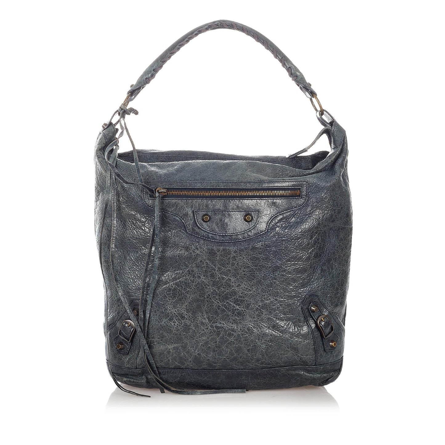 Luxury Balenciaga Motocross Classic Day Leather Shoulder Bag (SHG-26838)