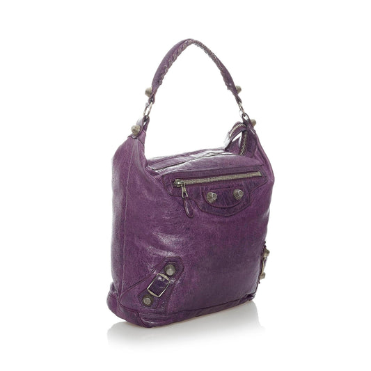 Luxury Balenciaga Motocross Classic Day Leather Shoulder Bag (SHG-30381)