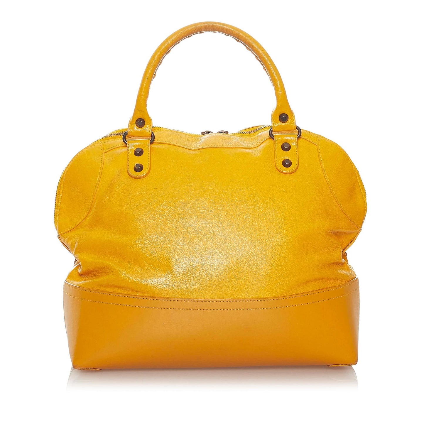 Luxury Balenciaga Motocross Classic Dome Leather Tote Bag (SHG-27999)