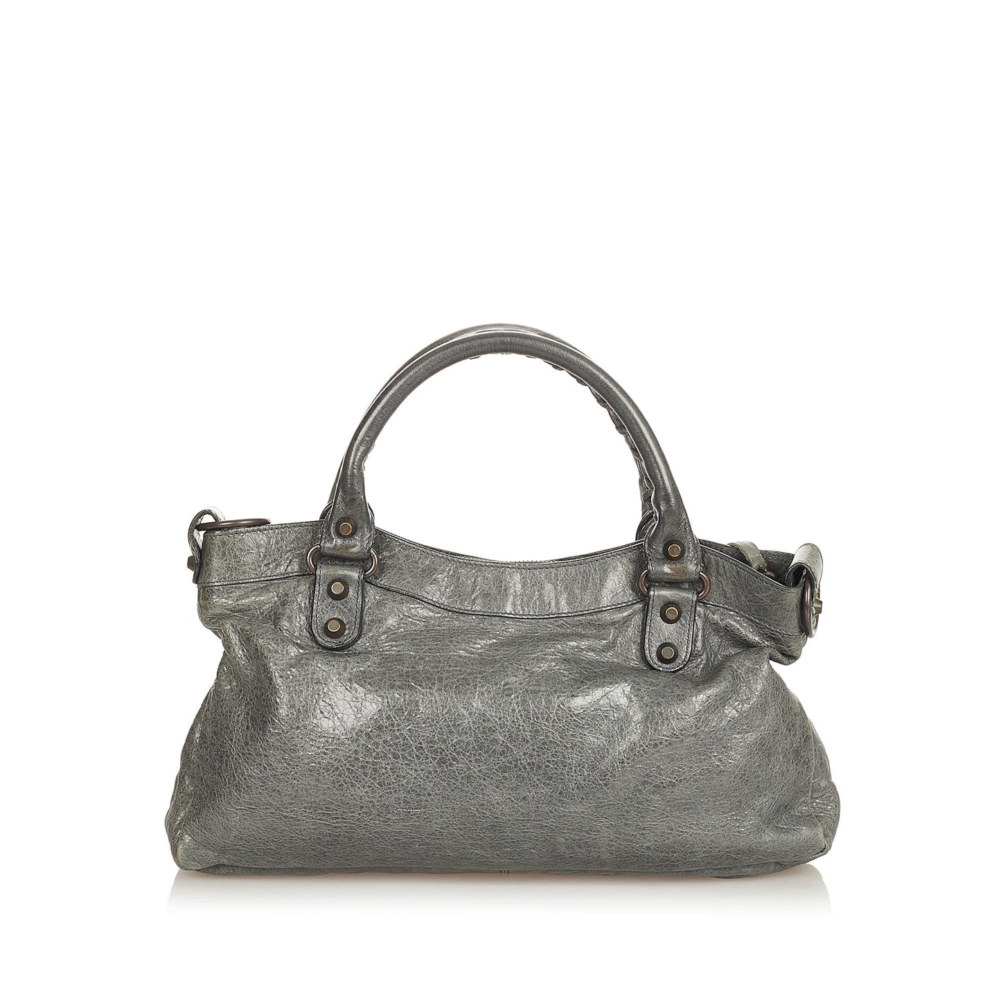 Luxury Balenciaga Motocross Classic First Leather Satchel (SHG-26212)