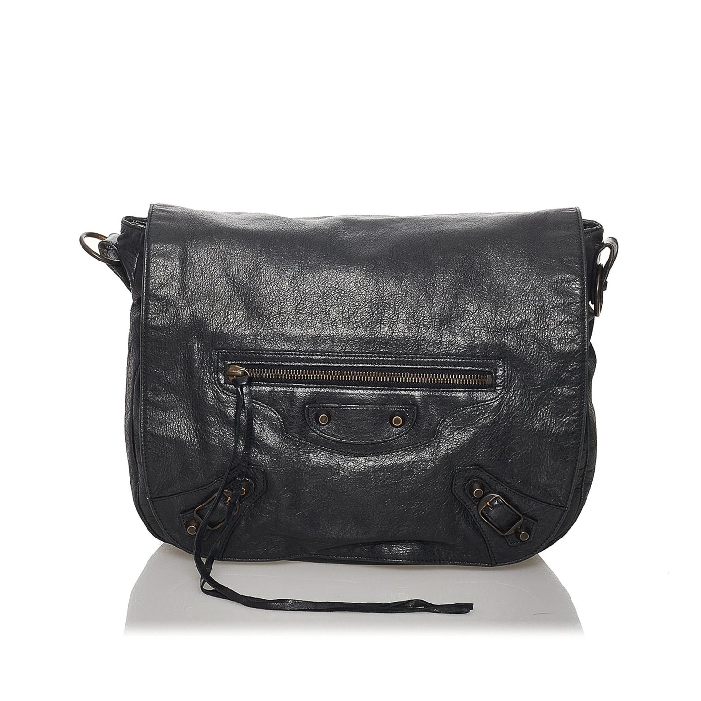 Luxury Balenciaga Motocross Classic Folk Crossbody Bag (SHG-31323)