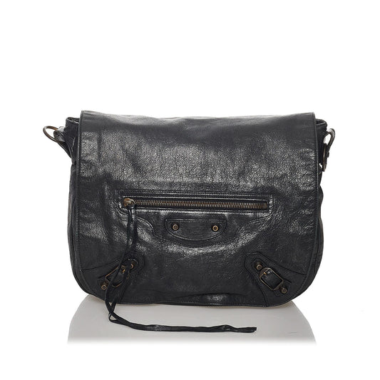 Luxury Balenciaga Motocross Classic Folk Crossbody Bag (SHG-31323)