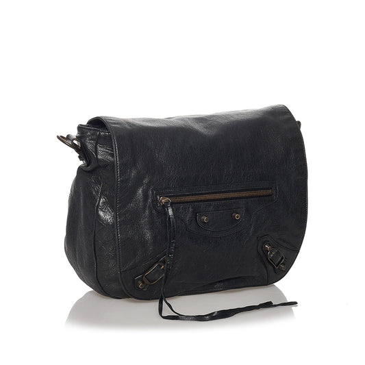 Luxury Balenciaga Motocross Classic Folk Crossbody Bag (SHG-31323)