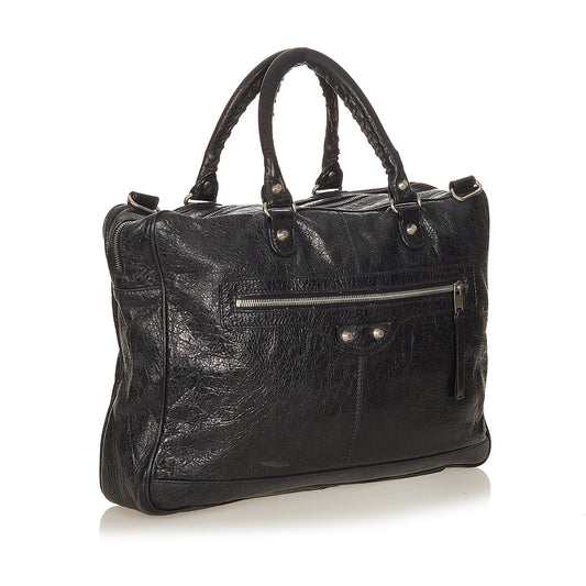 Luxury Balenciaga Motocross Classic Mini Folder Business Bag (SHG-27018)